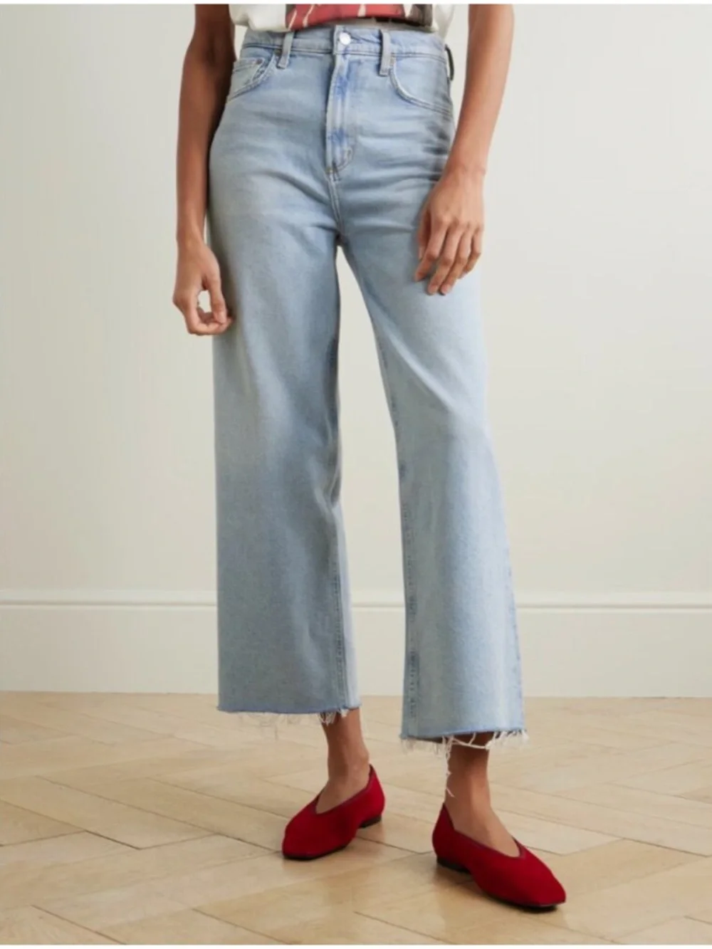 Agolde Ren High Rise Wide Leg Jeans in Beam 26 - Picture 2 of 12